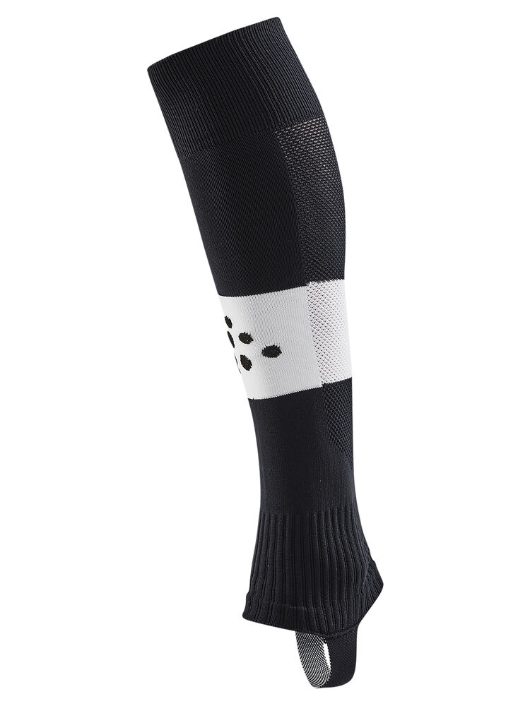 Craft Pro Control Stripe W-O Foot Socks Senior - Black/White AW25 [999900] / Onesize