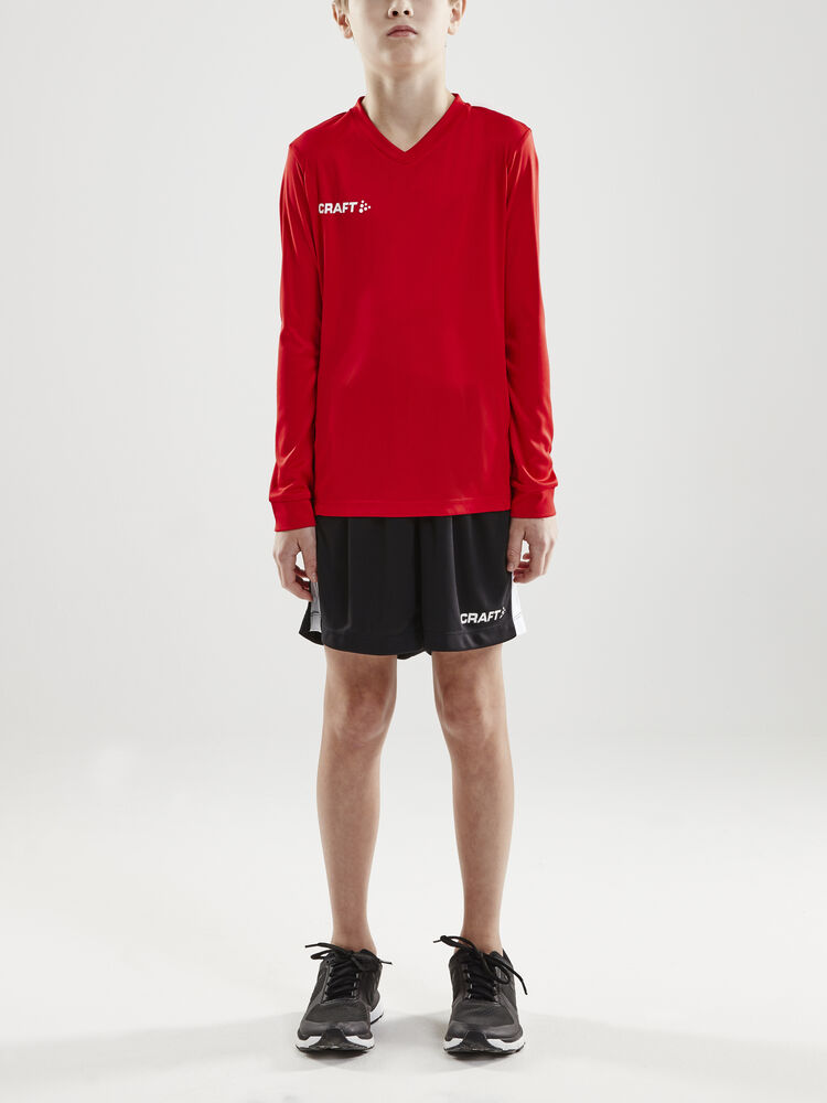Craft Squad Go Jersey Solid Ls Jr - Bright Red [1430] / 122/128