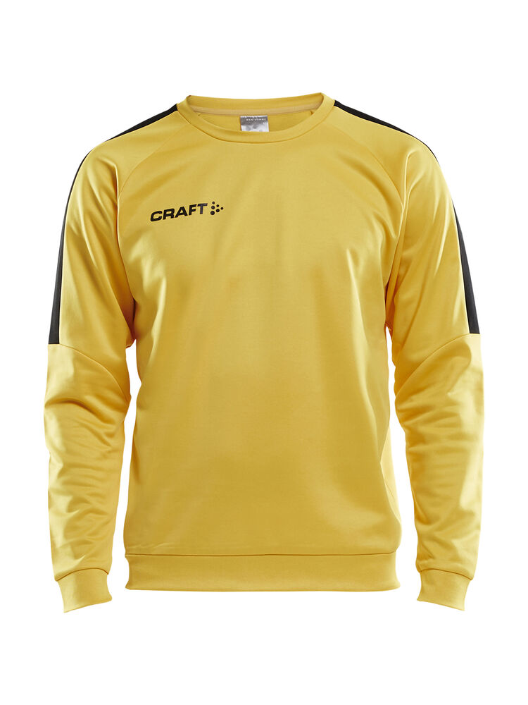 Progress R-Neck Sweater M från Craft i Sweden yellow/Svart