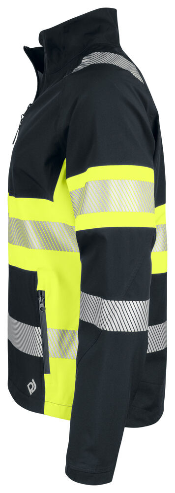 Projob 6442 JAKKE I STRETCHMATERIALE EN ISO 20471 KLASSE 1 - Yellow/Black [11] / XS