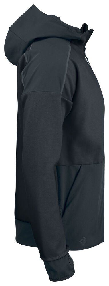 Projob 3120 SWEATJAKKE MED HÆTTE - Black/Yellow [99] / XS