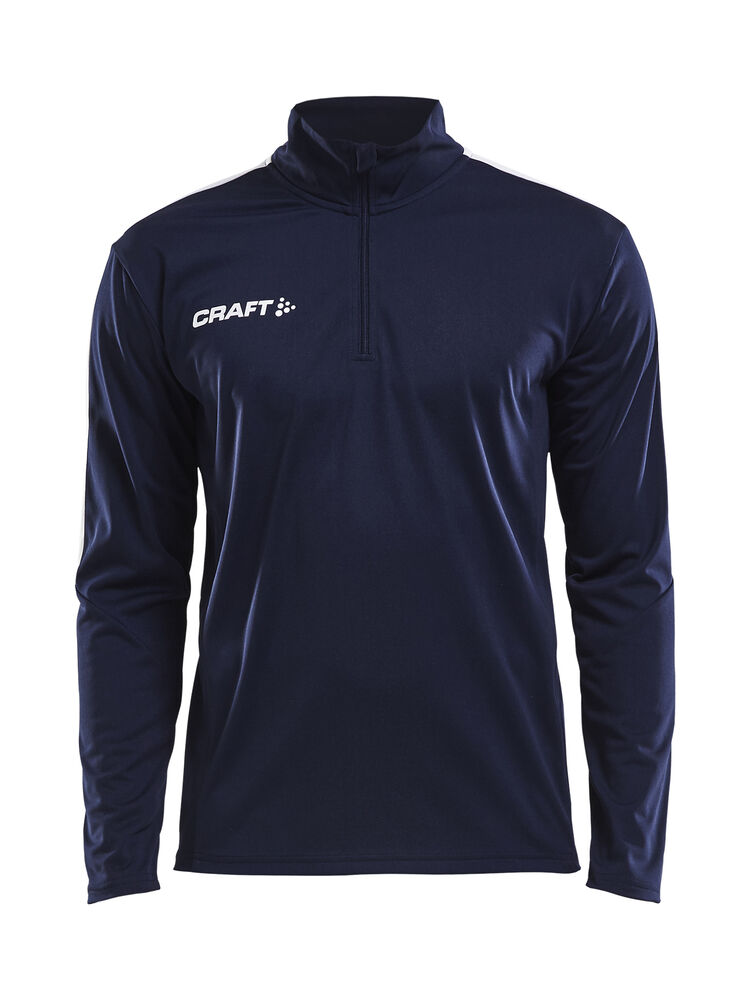Progress Halfzip Ls Tee M från Craft i Marinblå