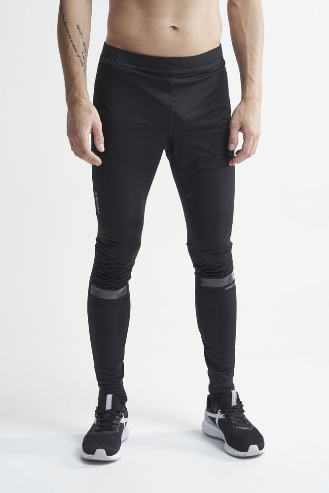 Craft Warm Train Wind tights M - BLACK-TRANSPARENT GREY [999003] / XS