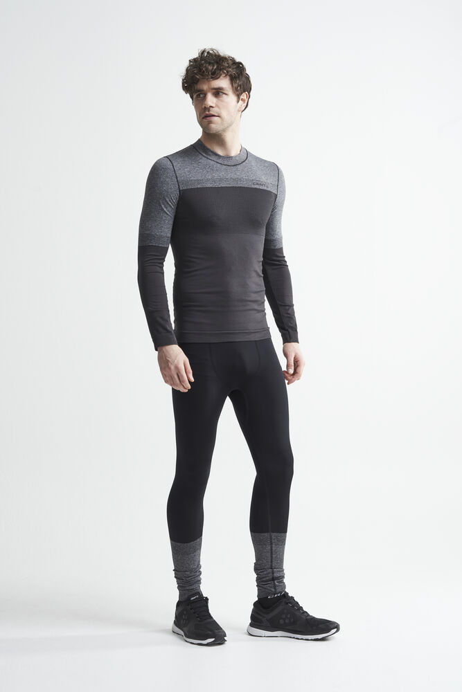 Craft Warm Intensity CN LS M - Asphalt/Dk Grey Melange [995975] / XS