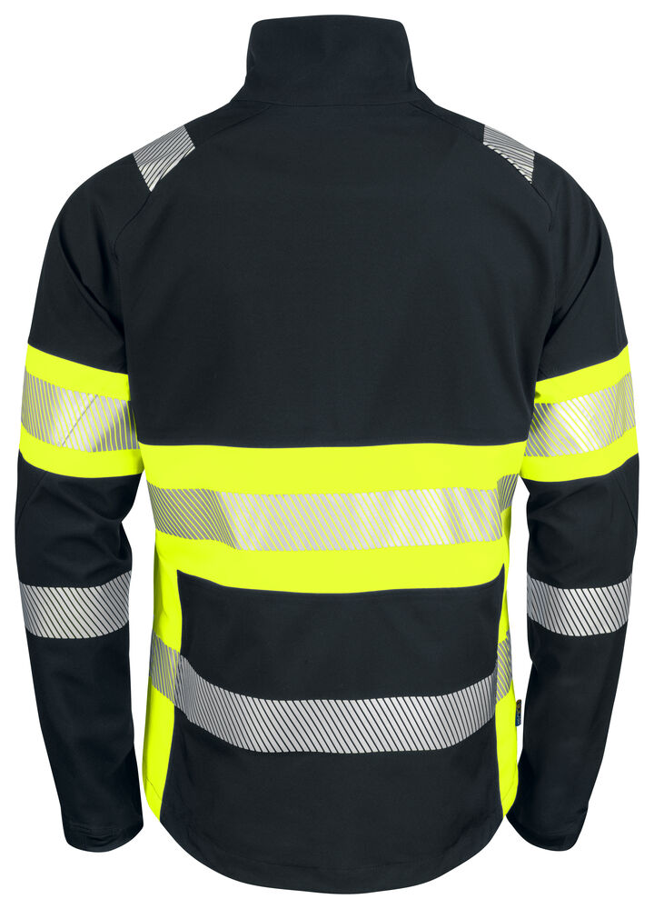 Projob 6442 JAKKE I STRETCHMATERIALE EN ISO 20471 KLASSE 1 - Yellow/Black [11] / XS