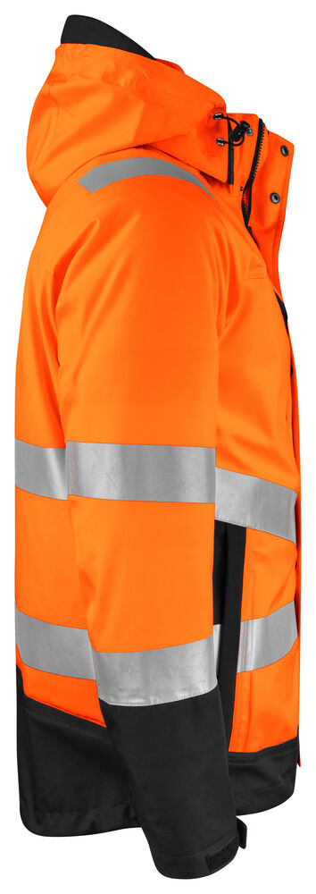 Projob 6445 FUNKTIONEL 3-i-1 JAKKE EN ISO 20471 KLASSE 3/2 - Orange/Black [1799] / XS