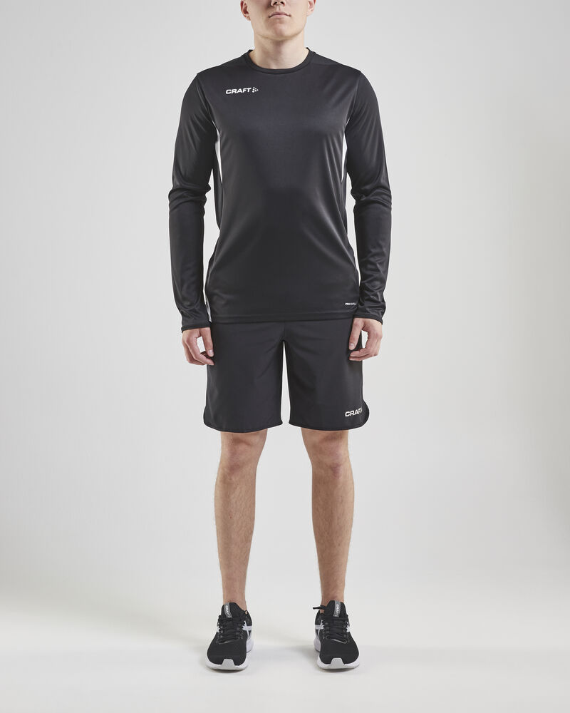Craft PRO Control Impact Ls Tee M - Black/White AW25 [999900] / XS