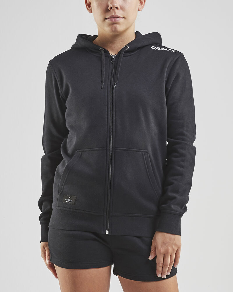 Craft Community FZ Hoodie W - Black AW25 [999000] / XS
