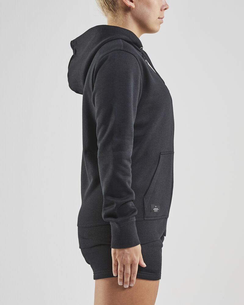 Craft Community FZ Hoodie W - Black AW25 [999000] / XS