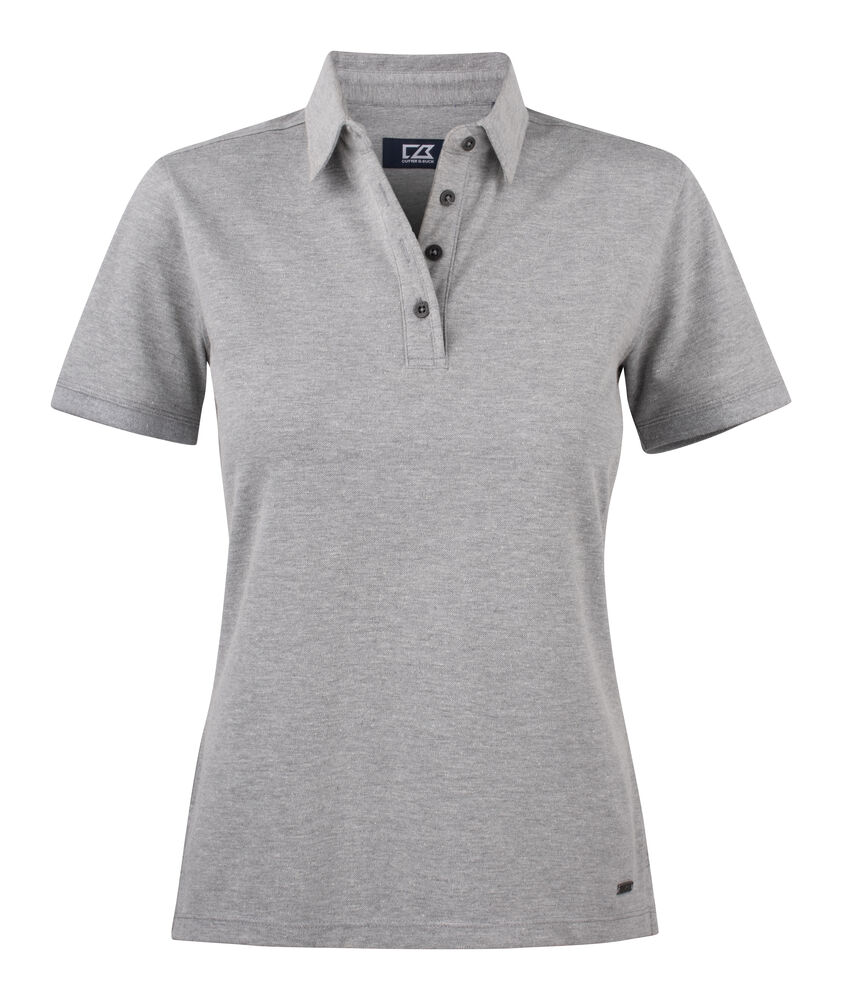 Oceanside Polo Ladies från Cutter & Buck i Gråmelerad