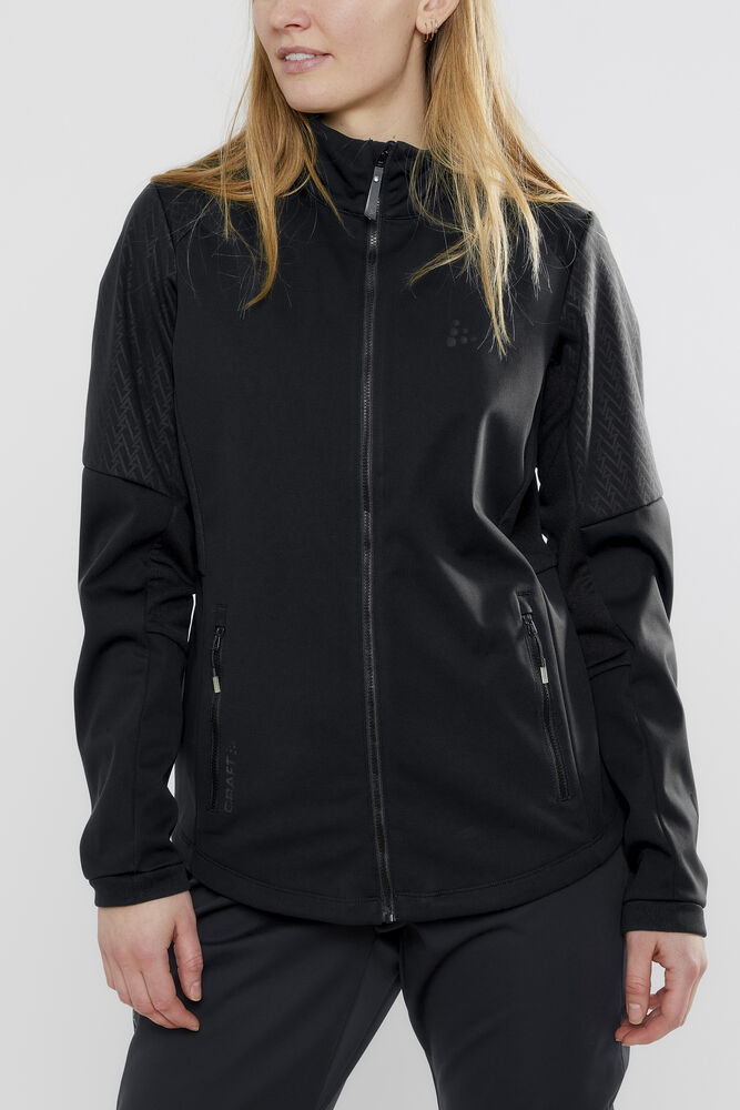 Craft Warm Train Jacket W - BLACK-TRANSPARENT GREY [999003] / XS