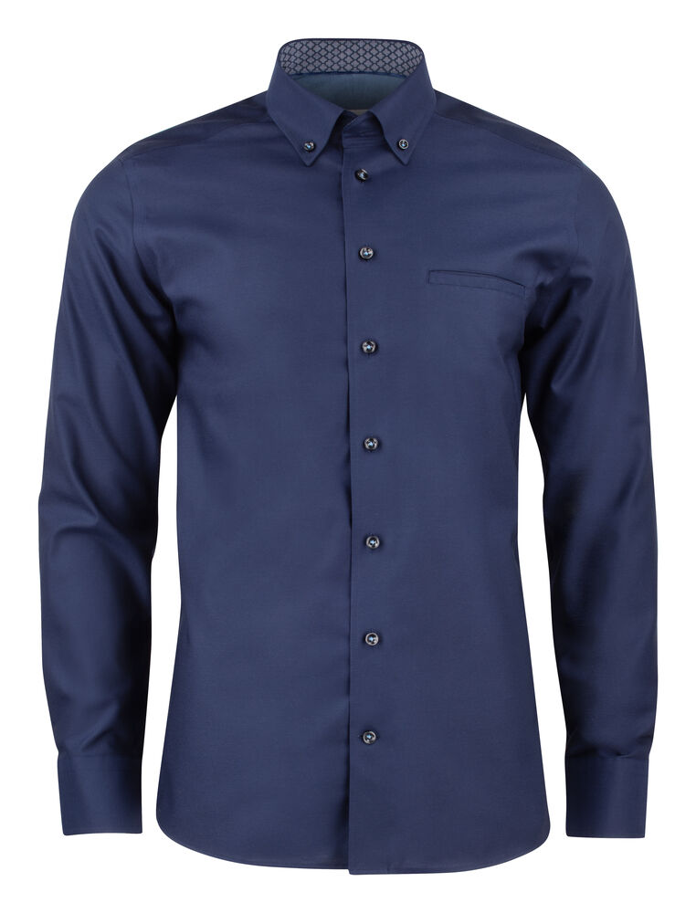 RB121 Oxford Stretch Slim från J.Harvest & Frost i Marinblå