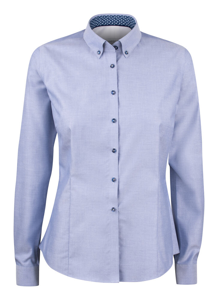 RB121 Oxford Stretch Woman från J.Harvest & Frost i Blå