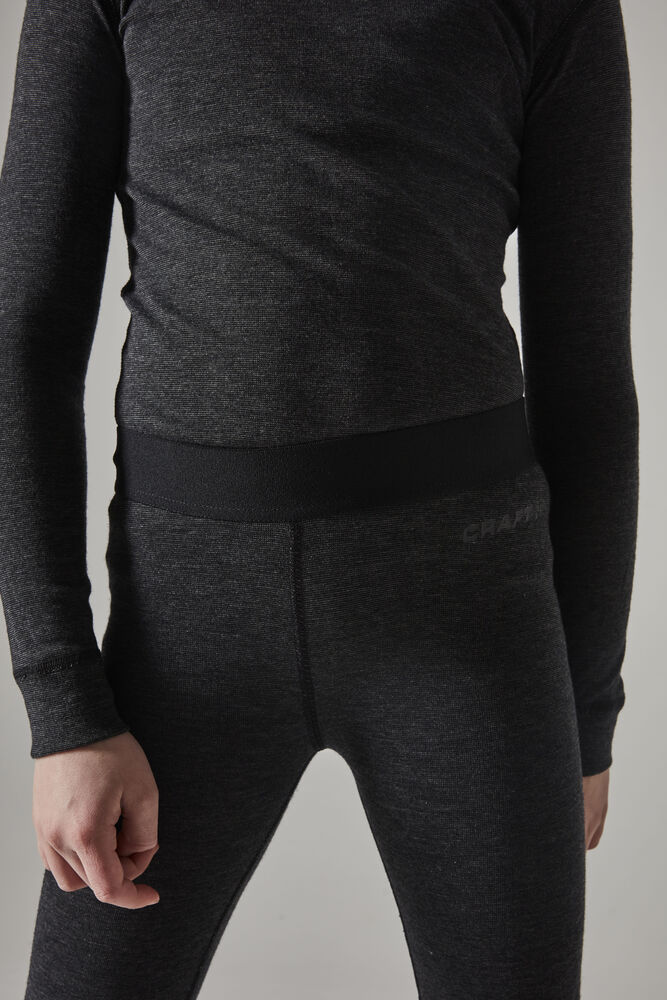 Craft Wool Merino Set Jr - BLACK MELANGE [998000] / 110/116