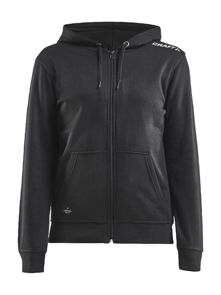 Craft Community FZ Hoodie W - Black AW25 [999000] / XS
