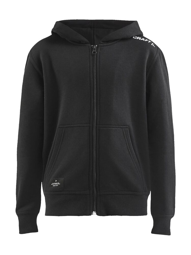 Craft Community FZ Hoodie Jr - Black AW25 [999000] / 122/128