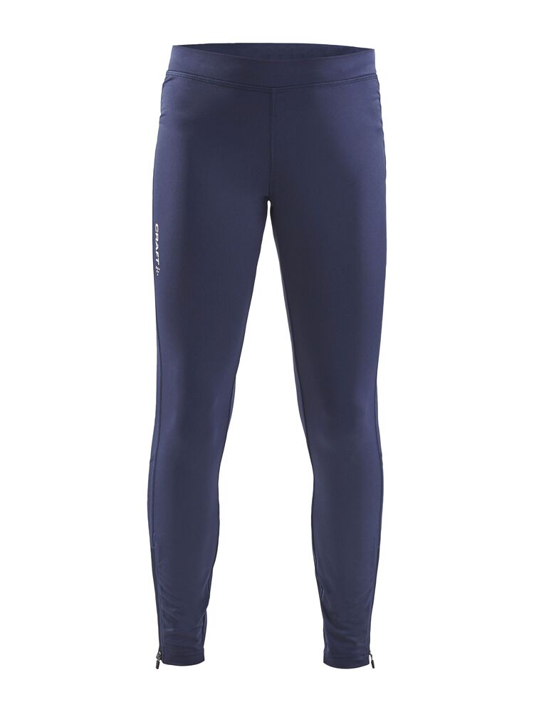Craft Rush Zip Tights  Jr - Navy/Navy [390390] / 110/116