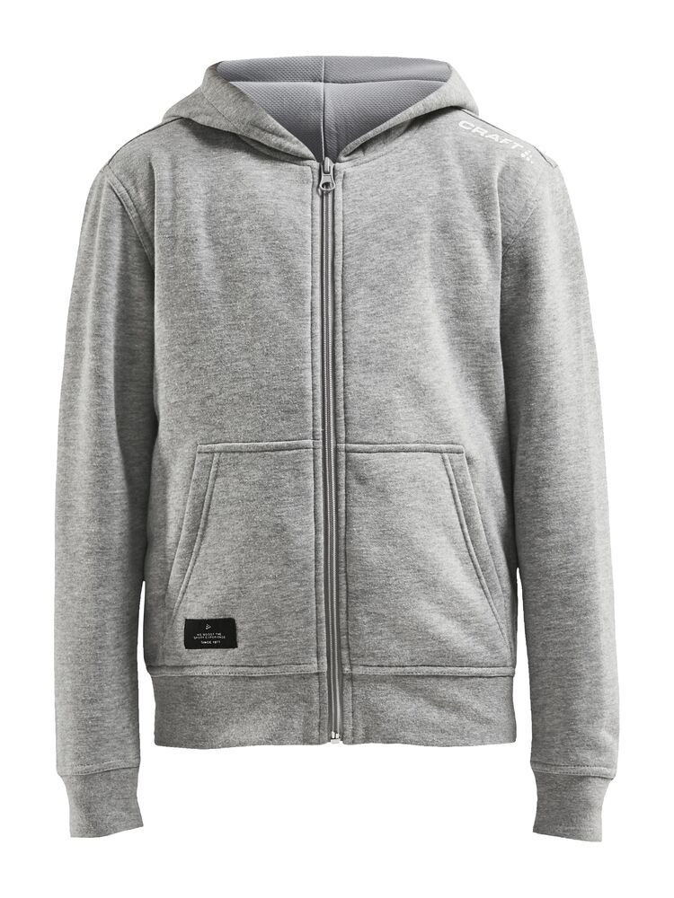 Community FZ Hoodie Jr från Craft i Grey melange