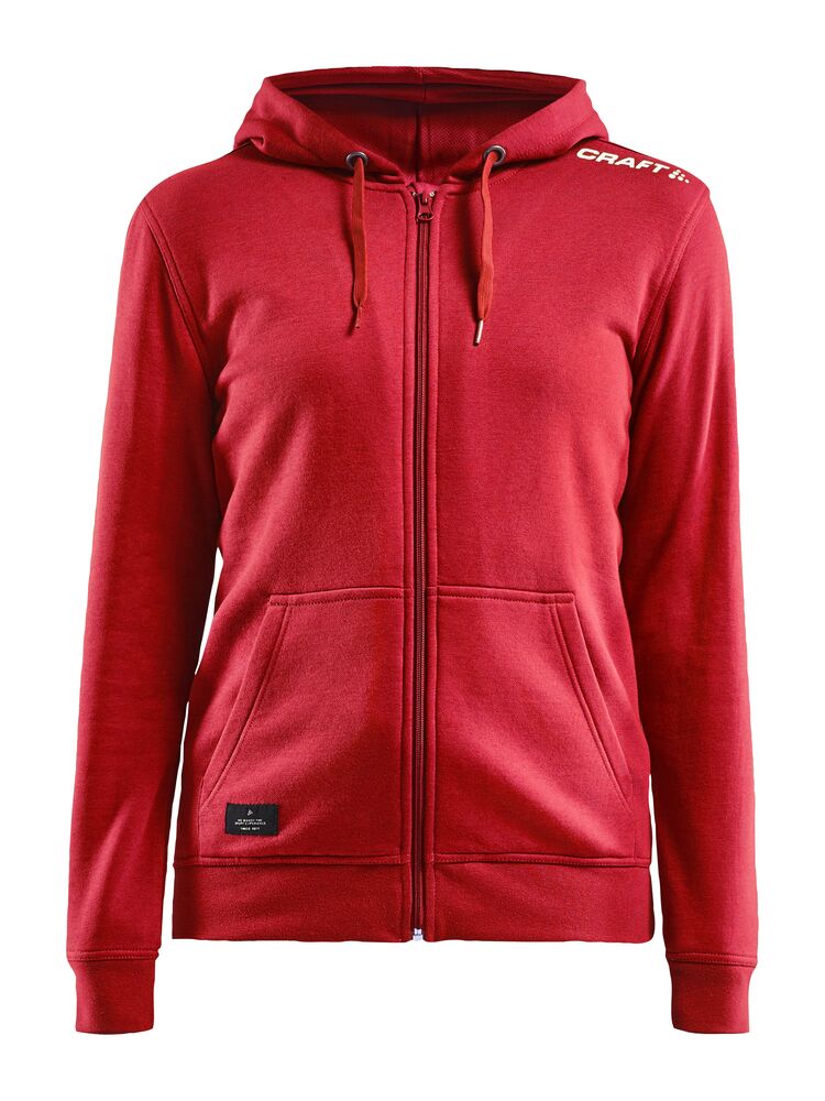 Community FZ Hoodie W från Craft i Bright red