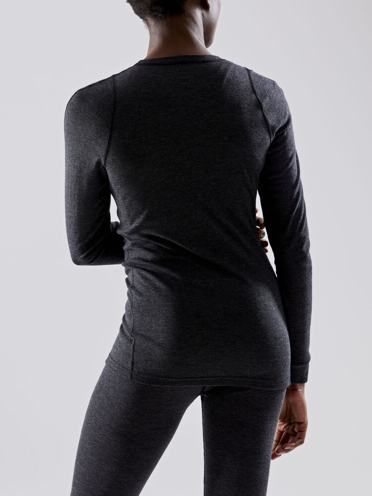 Craft Wool Merino Set W - BLACK MELANGE [998000] / XS