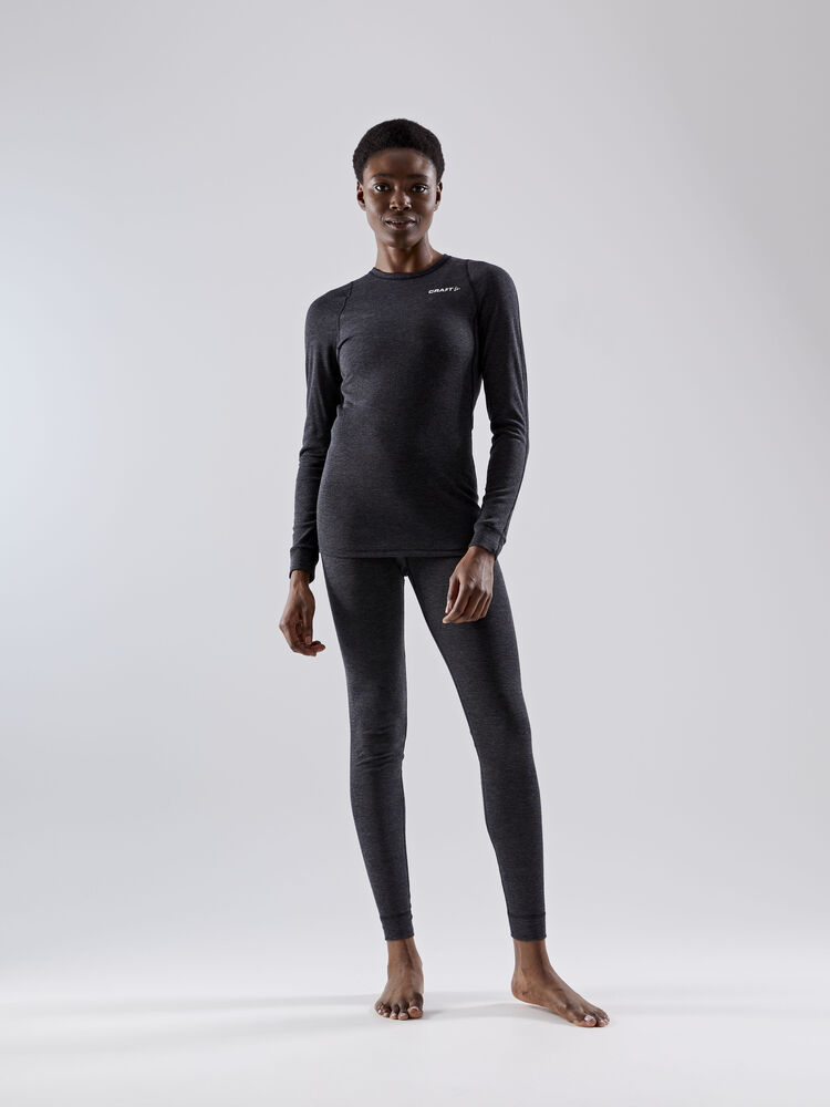 Craft Wool Merino Set W - BLACK MELANGE [998000] / XS