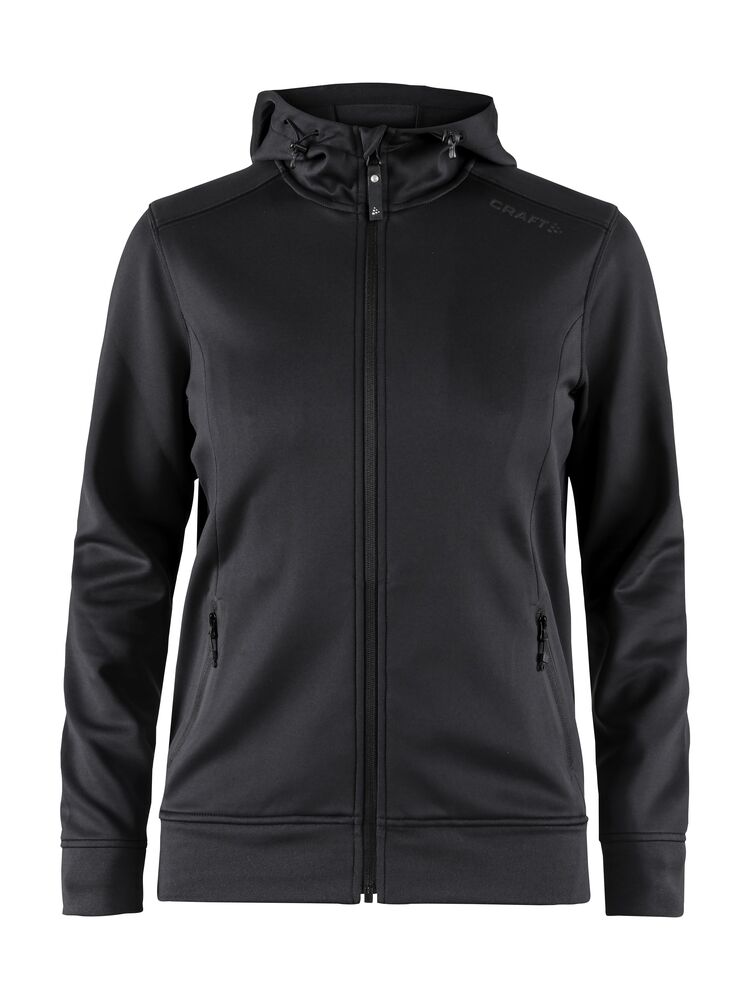 Noble Full Zip Hood W från Craft i Svart