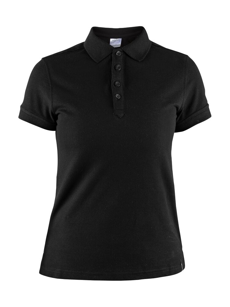 Craft Casual Polo Pique W - Black AW25 [999000] / XS