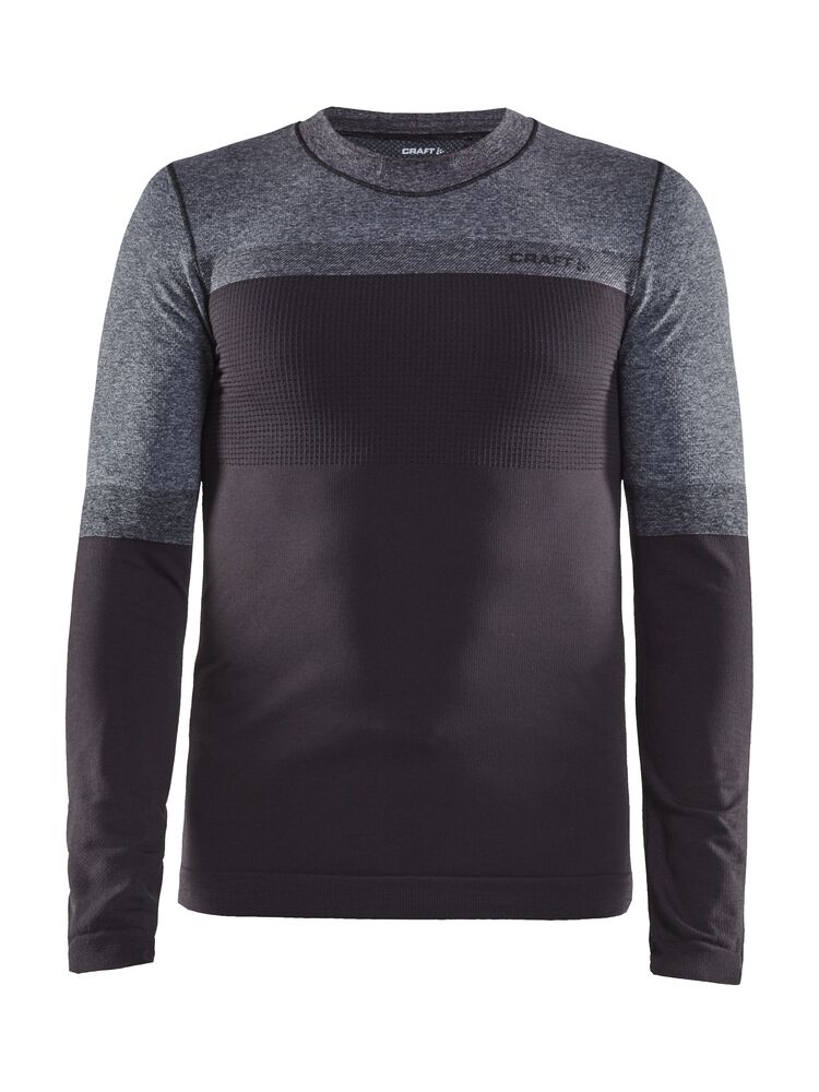 Craft Warm Intensity CN LS M - Asphalt/Dk Grey Melange [995975] / XS