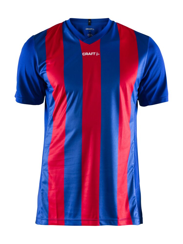Progress Jersey Stripe M från Craft i Club cobolt/Bright red