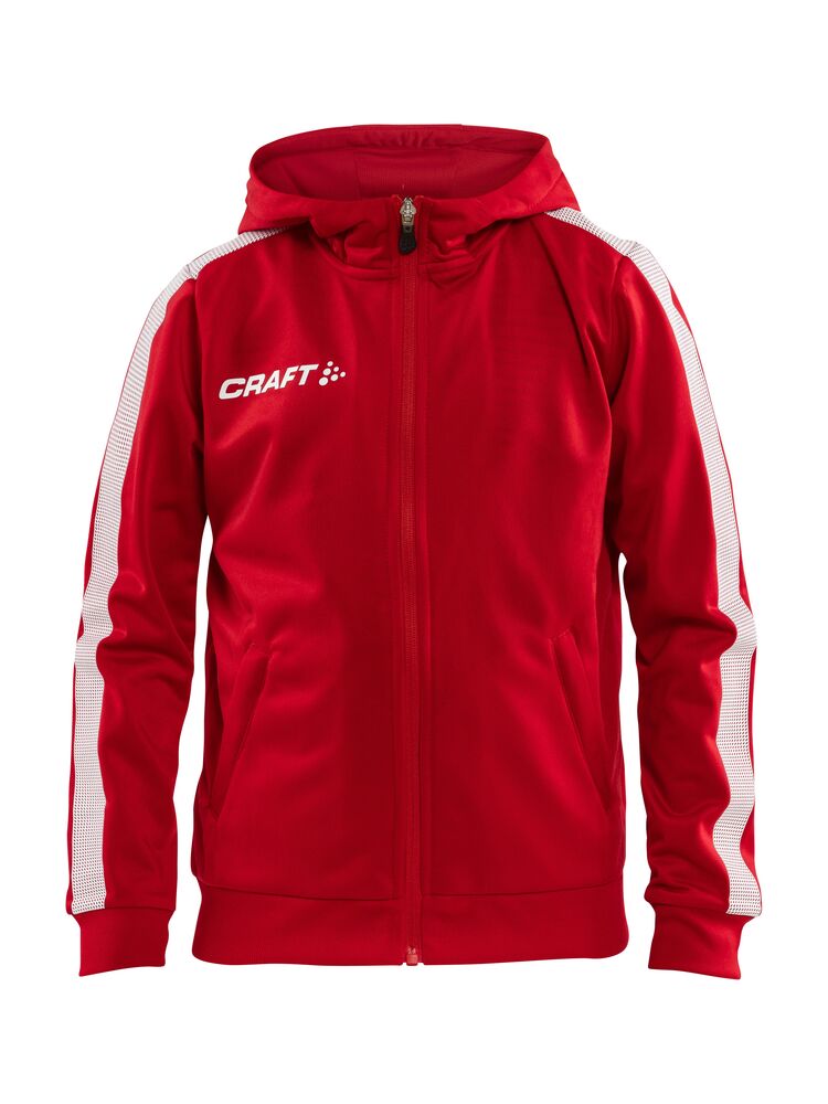 Pro Control Hood Jacket Jr från Craft i Bright red/Vit