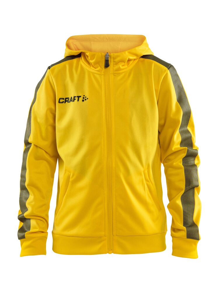 Pro Control Hood Jacket Jr från Craft i Sweden yellow/Svart
