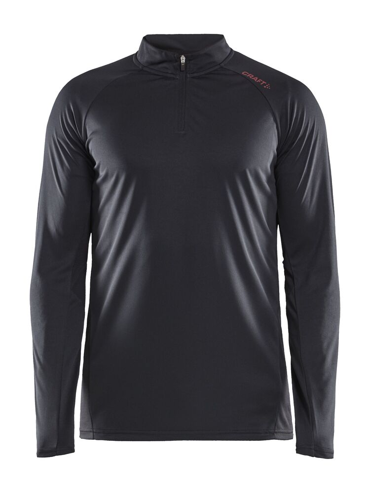 Eaze LS Half Zip Tee M från Craft i Svart