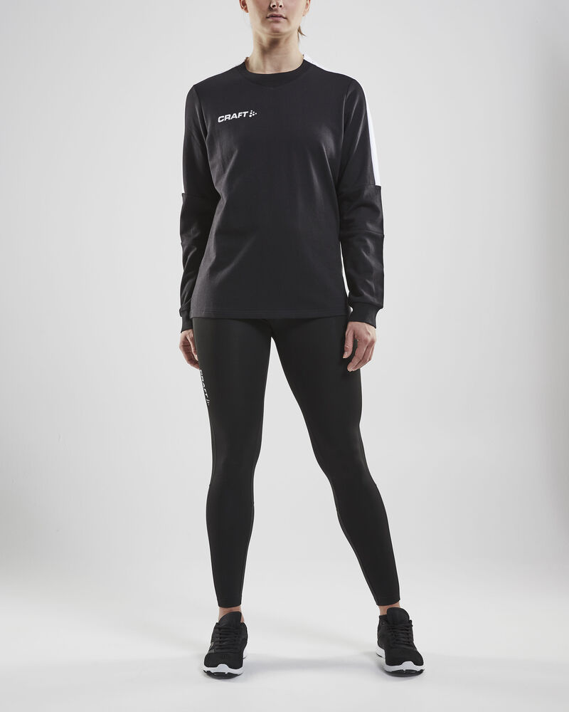 Craft Progress GK Sweatshirt W - Black/White AW25 [999900] / XS