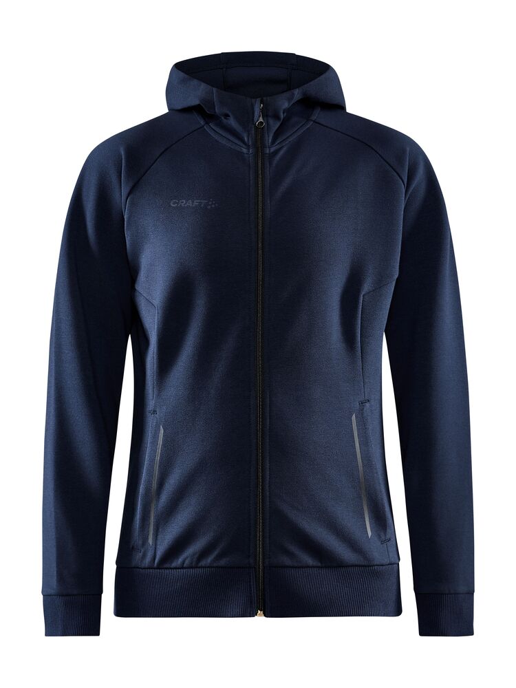 CORE Soul Full Zip Hood W från Craft i Marinblå