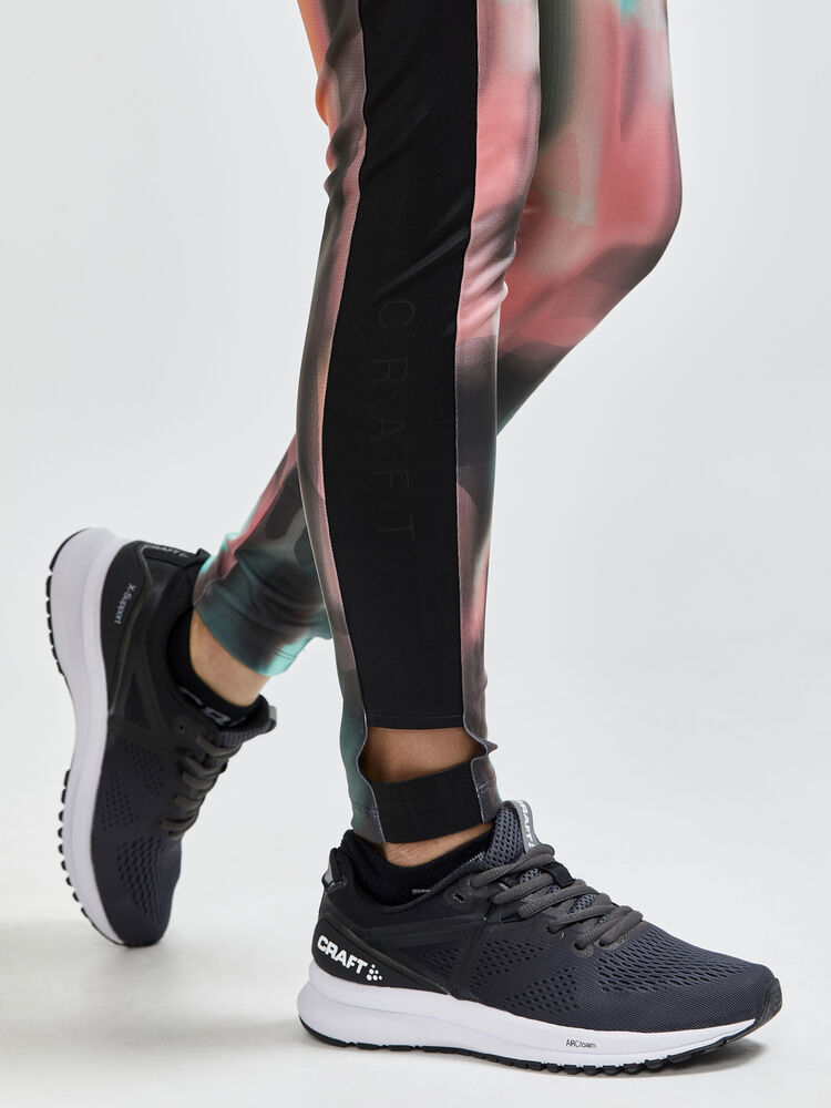 Craft CORE Focus contrast tights Jr - MULTI-BLACK [007999] / 134/140