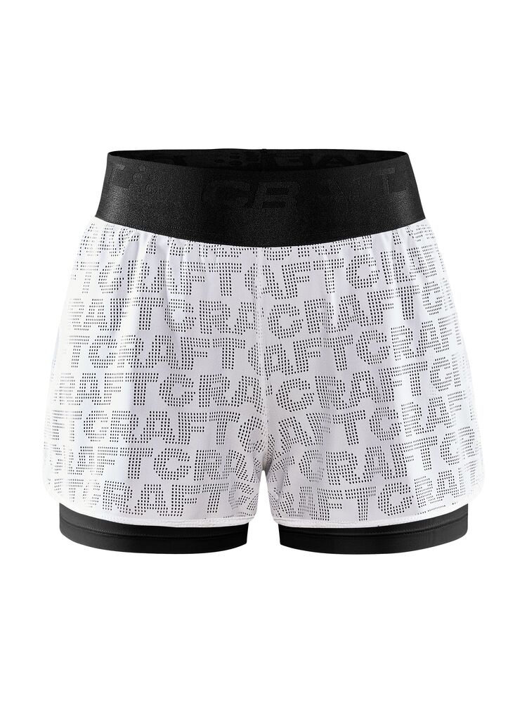 Core Charge Logo Shorts W från Craft i Black-white