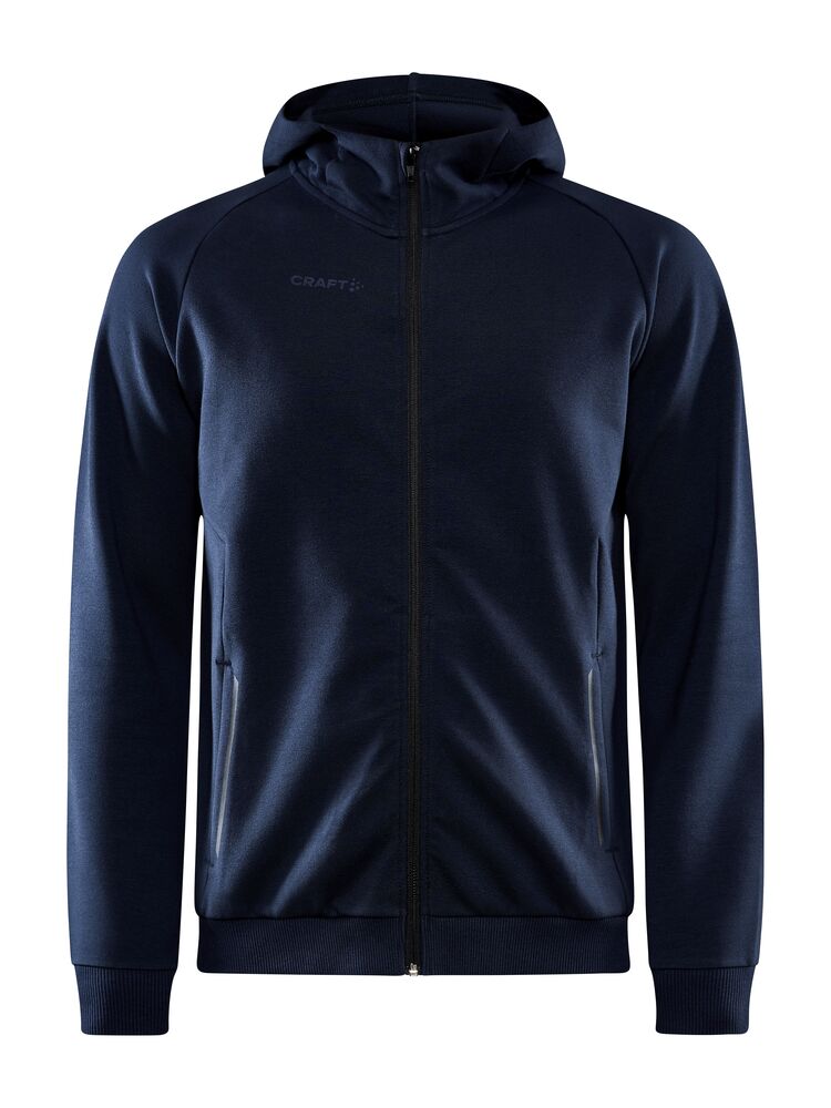 CORE Soul Full Zip Hood M från Craft i Marinblå