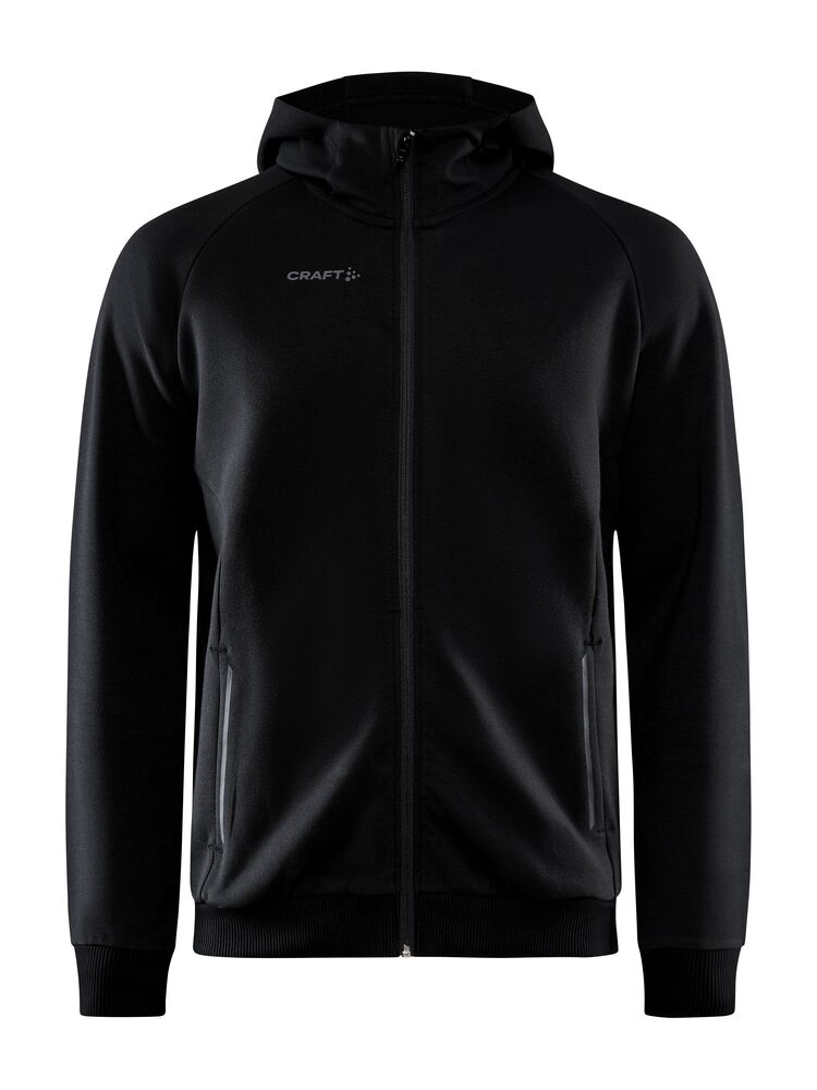 Craft CORE Soul Full Zip Hood M - Black AW25 [999000] / XS