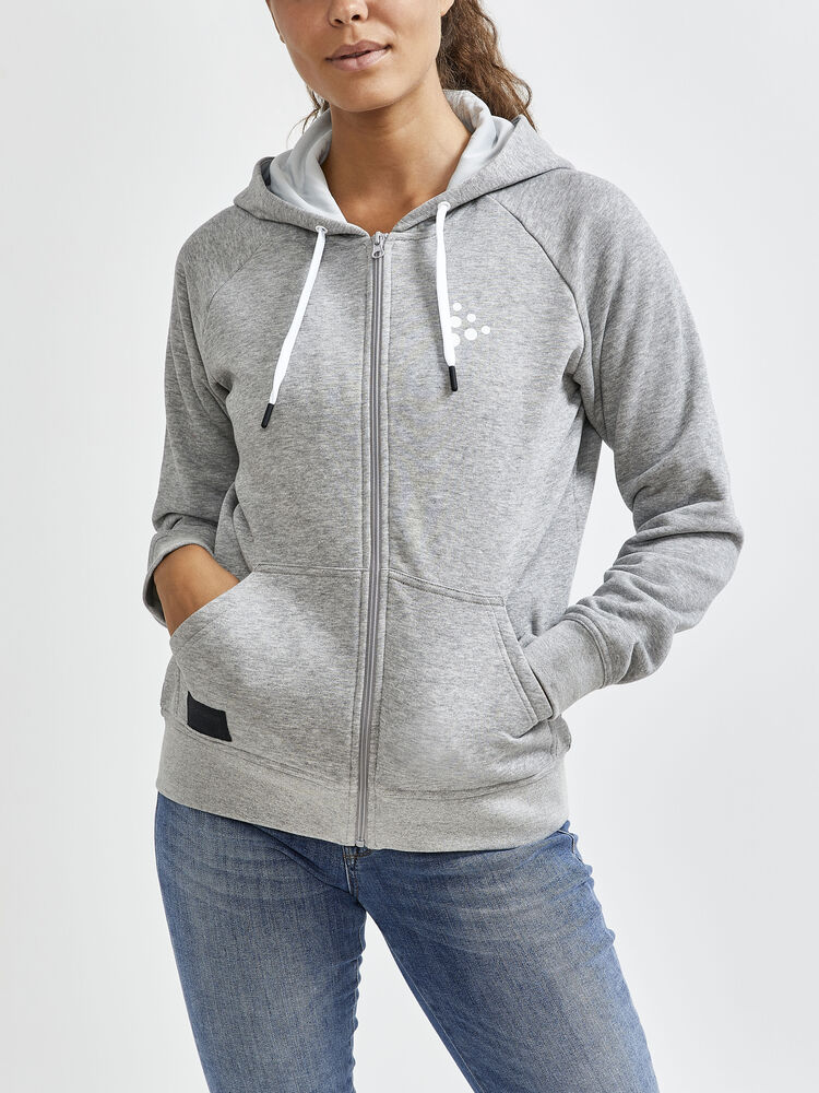 Craft CORE Craft zip hood W - GREY MELANGE [950000] / XS