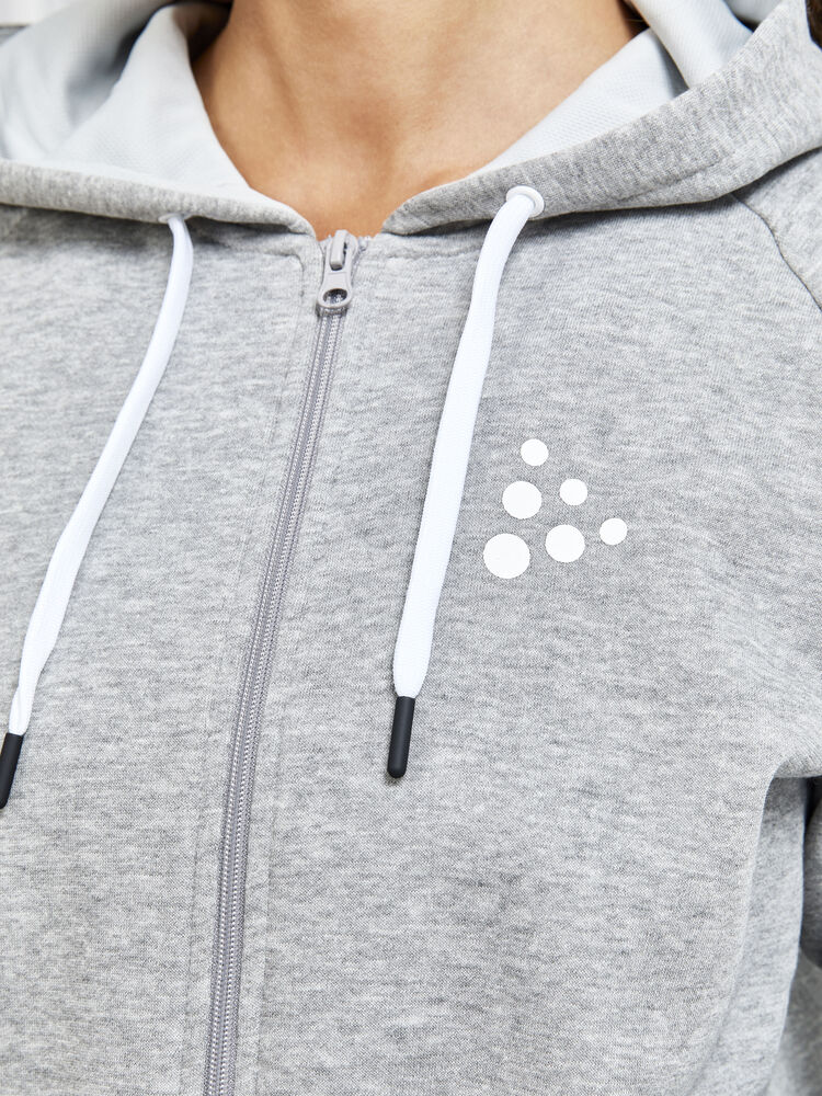Craft CORE Craft zip hood W - GREY MELANGE [950000] / XS