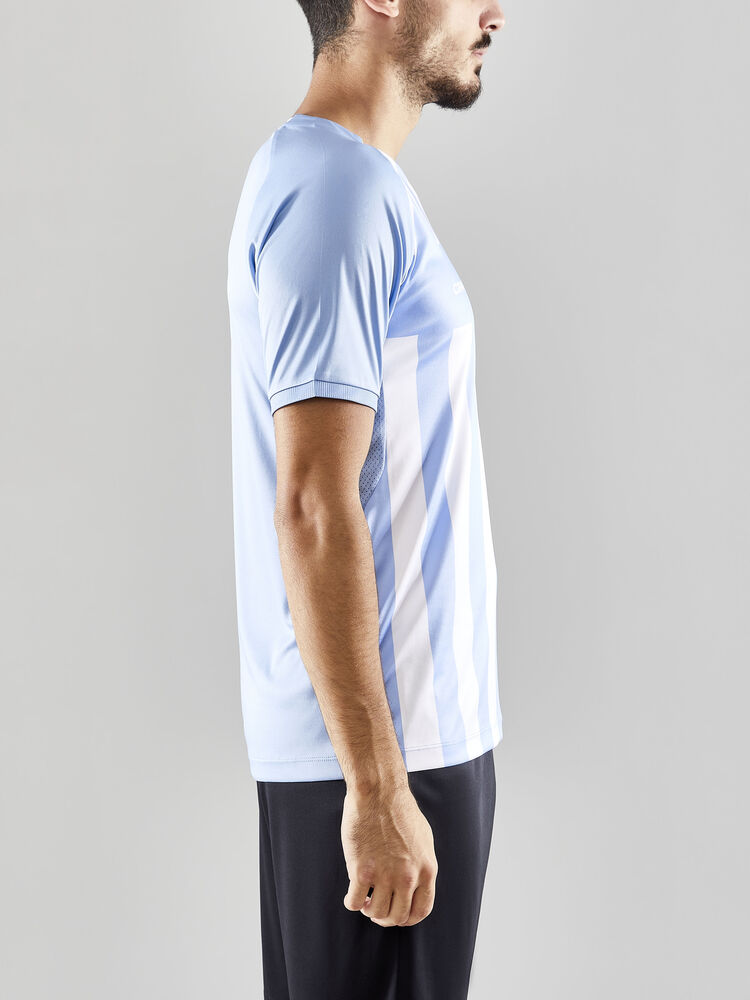 Craft Progress 2.0 Stripe Jersey M - MFF Blue/White [341900] / XS