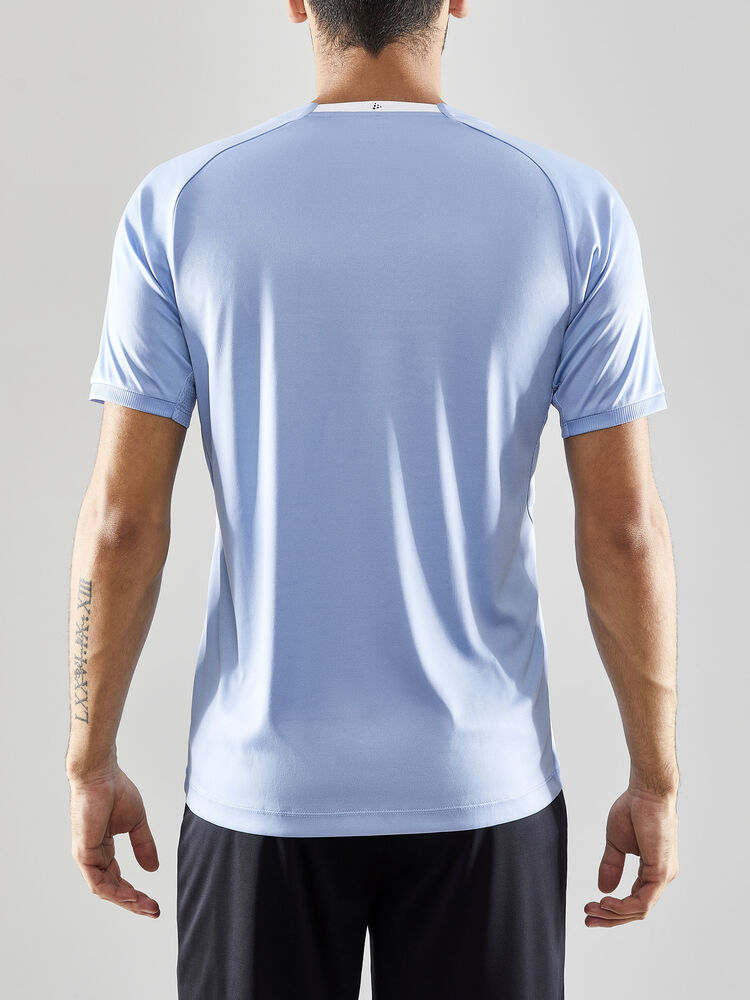Craft Progress 2.0 Stripe Jersey M - MFF Blue/White [341900] / XS