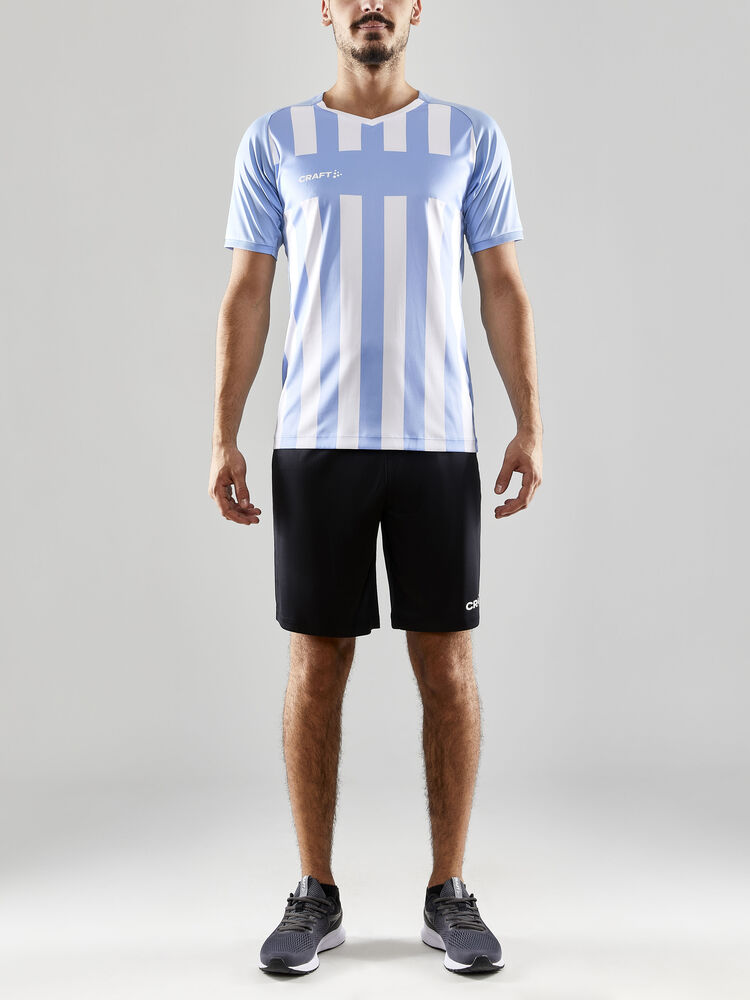 Craft Progress 2.0 Stripe Jersey M - MFF Blue/White [341900] / XS