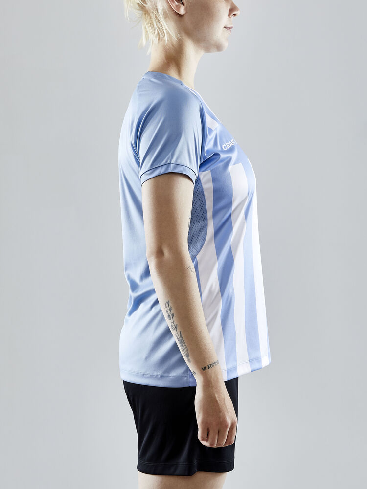 Craft Progress 2.0 Stripe Jersey W - MFF Blue/White [341900] / XS