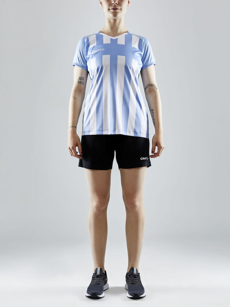 Craft Progress 2.0 Stripe Jersey W - MFF Blue/White [341900] / XS