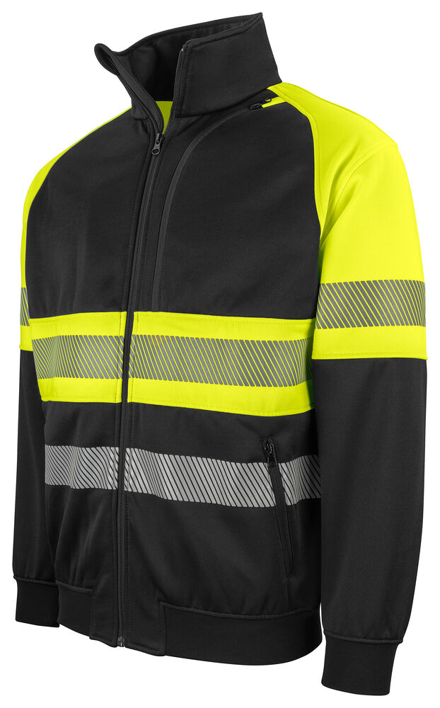 Projob 6120 SWEATSHIRT EN ISO 20471-KLASSE 1 - Yellow/Black [11] / XS