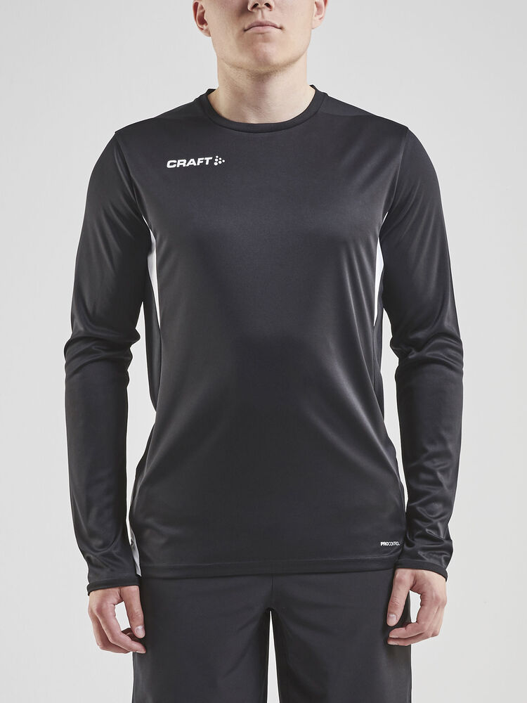 Craft PRO Control Impact Ls Tee M - Black/White AW25 [999900] / XS
