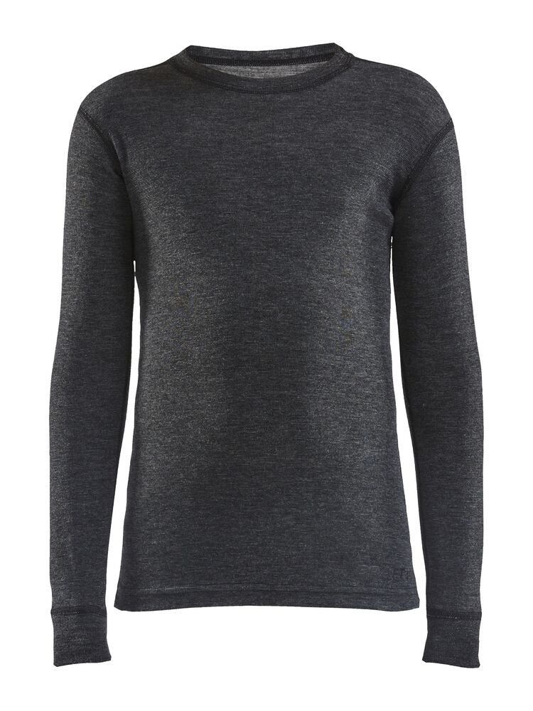 Craft Wool Merino Set Jr - BLACK MELANGE [998000] / 110/116