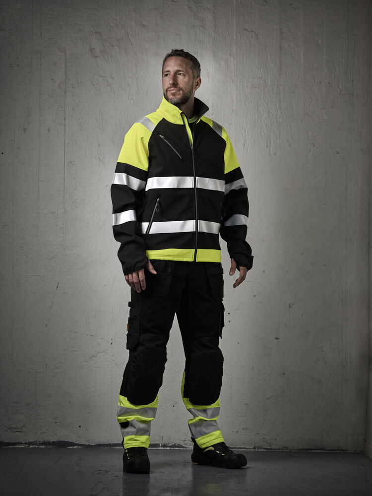 Jobman 2134 Hantverksbyxa Core Stretch Varsel, bild 11
