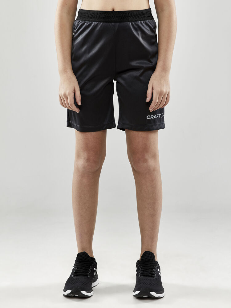 Craft Evolve Zip Pocket Shorts Jr - Asphalt (retail) [995000] / 122/128